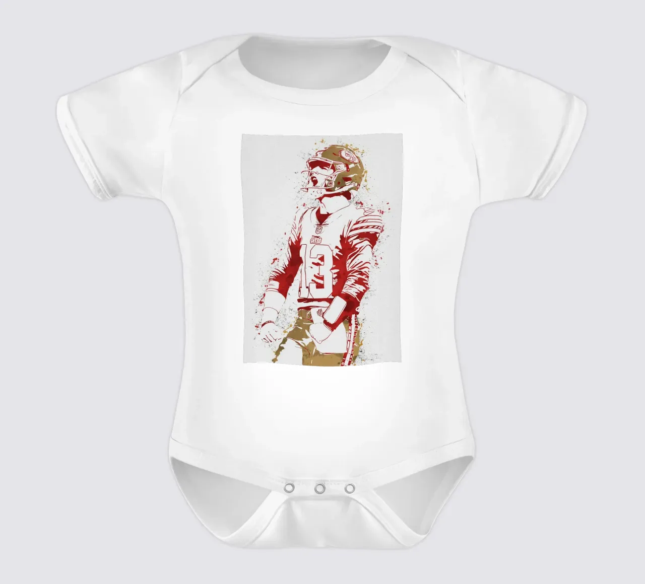 Brock Purdy body neonato maniche corte da tenten