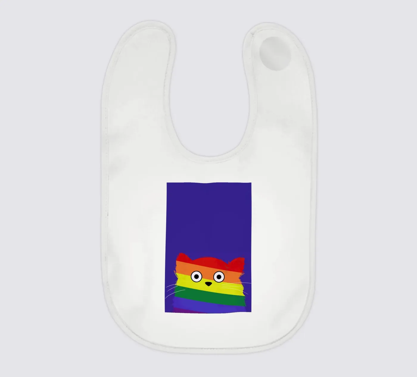 Cat Pride baby bib by Doozal