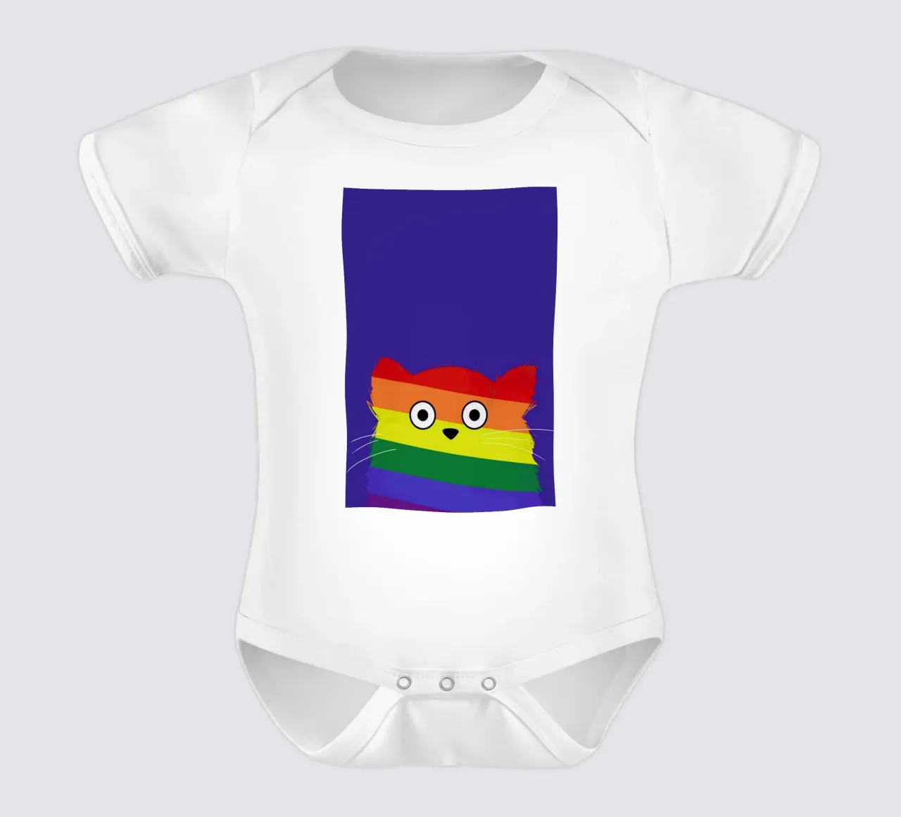 Cat Pride body neonato maniche corte da Doozal