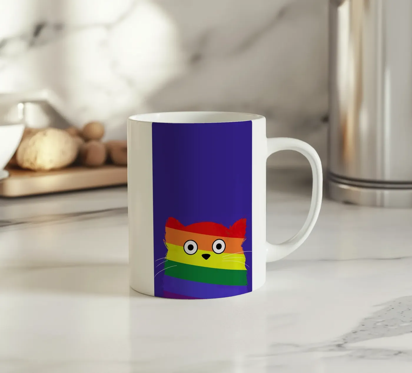 Cat Pride ceramic mug by Doozal