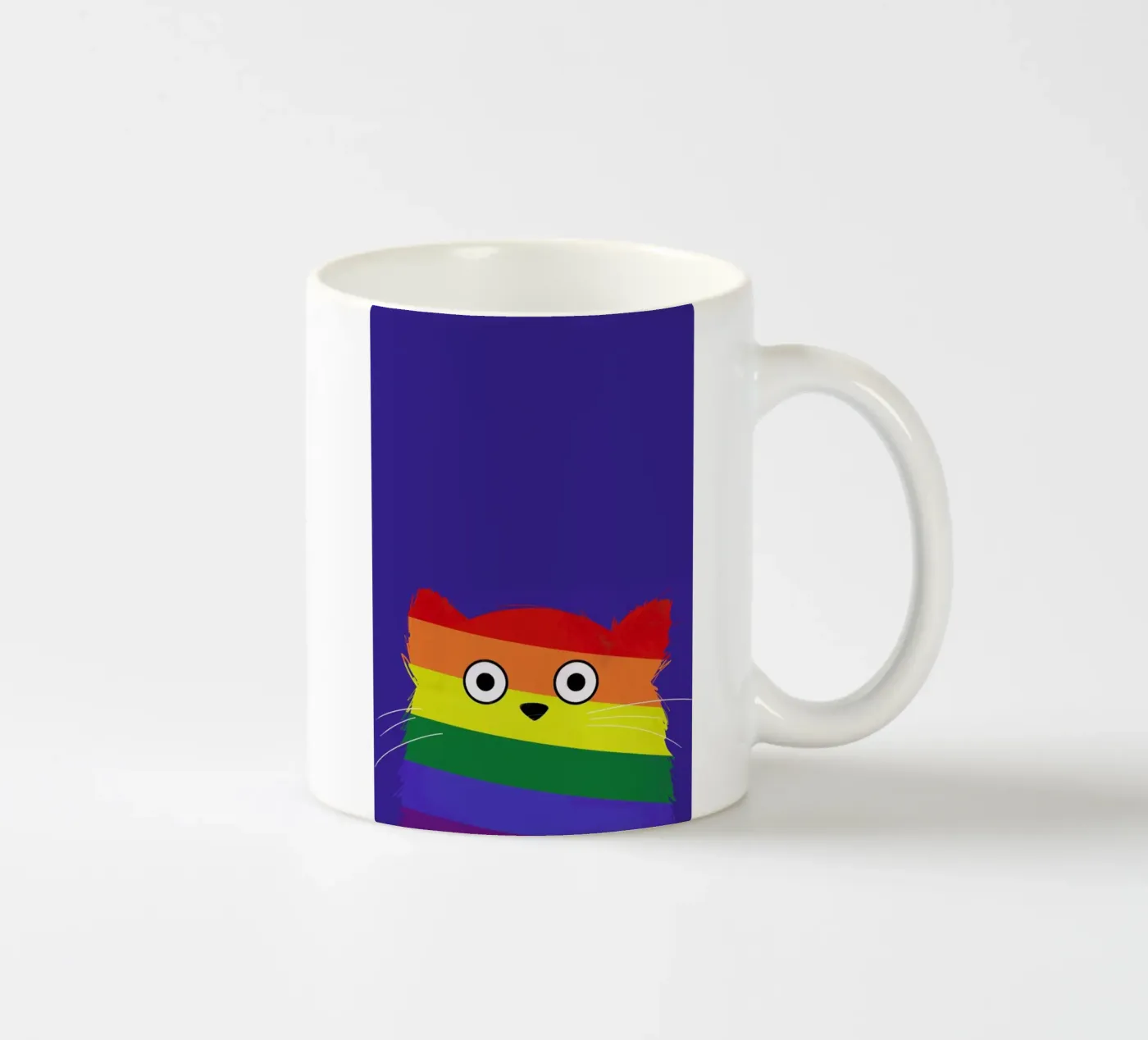Cat Pride ceramic mug by Doozal