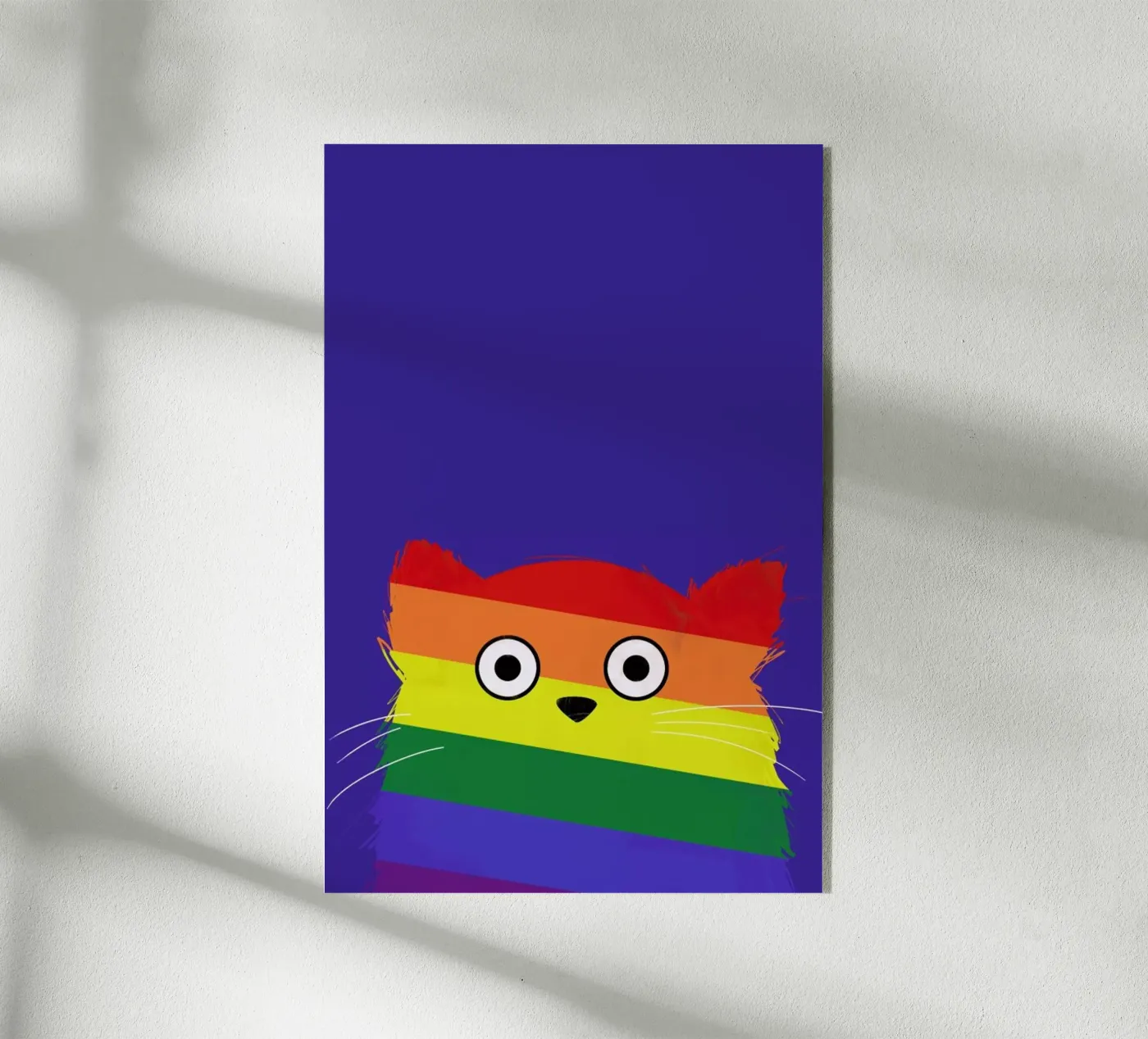 Cat Pride acryl van Doozal