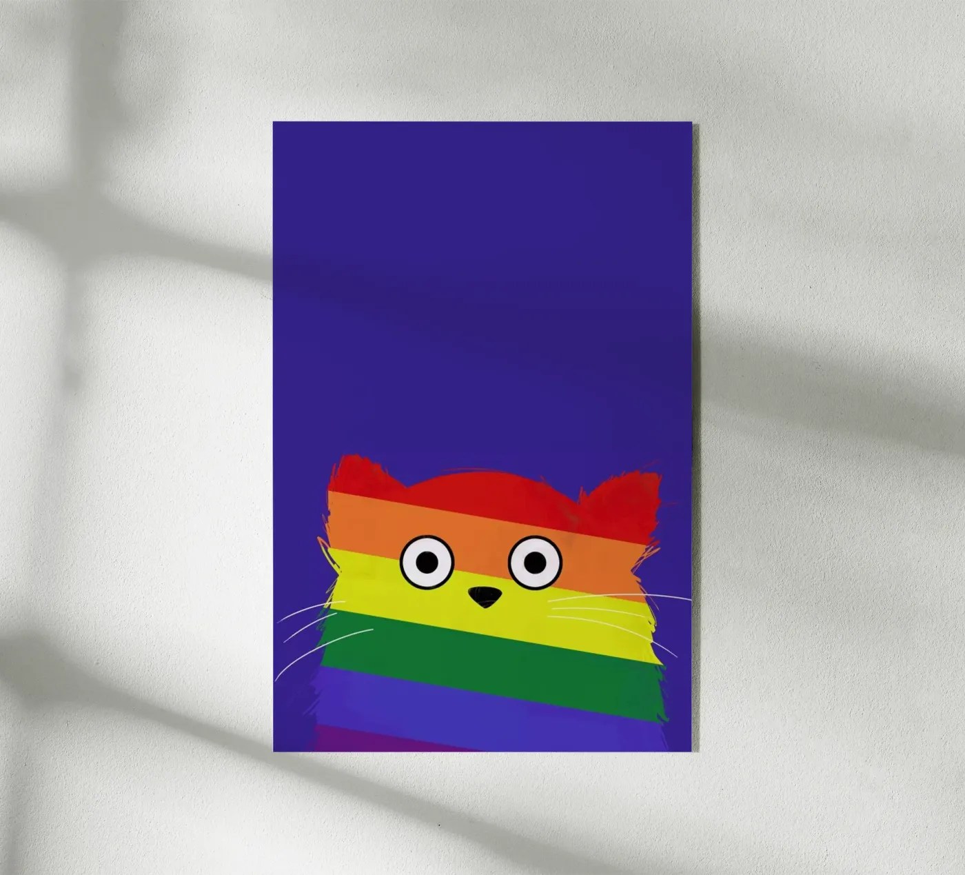 Cat Pride acryl van Doozal