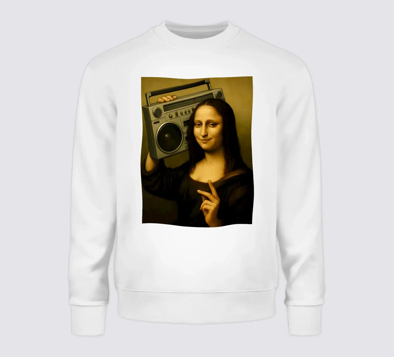 MONA LISA BOOMBOX felpa da ARTOMATIC