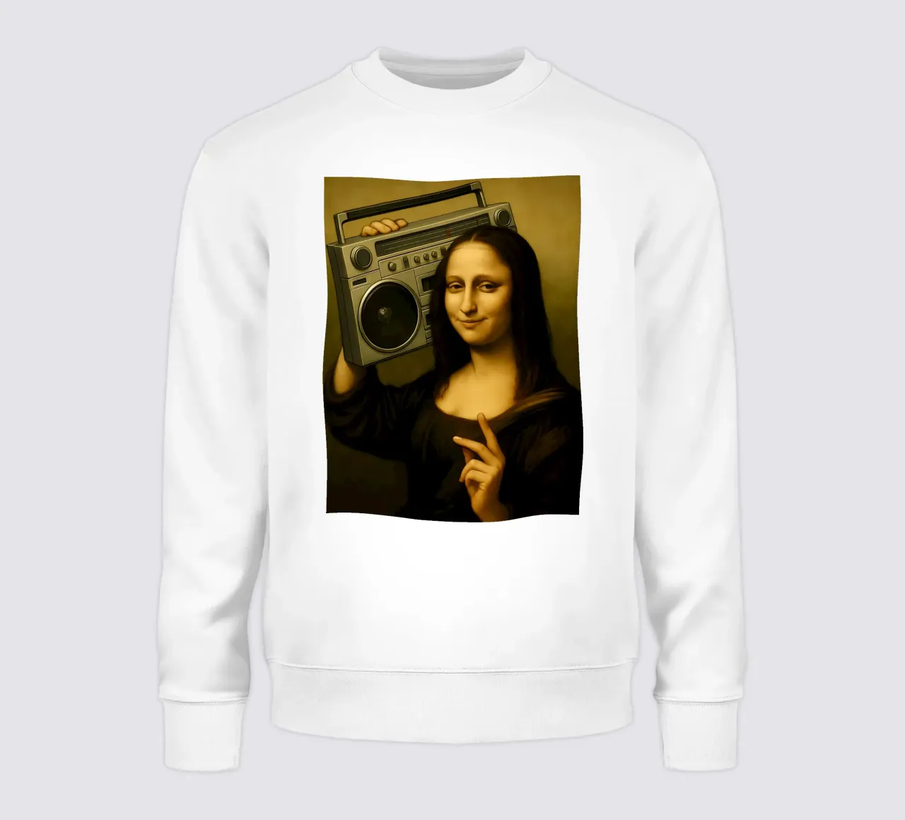 MONA LISA BOOMBOX felpa da ARTOMATIC