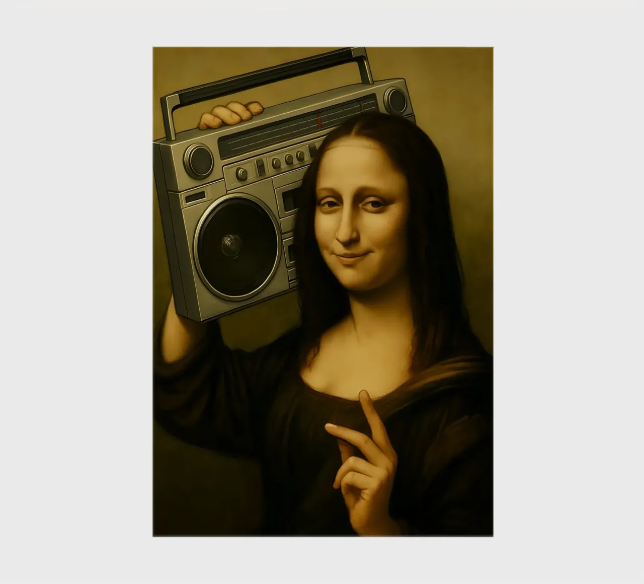 MONA LISA BOOMBOX notebook by ARTOMATIC