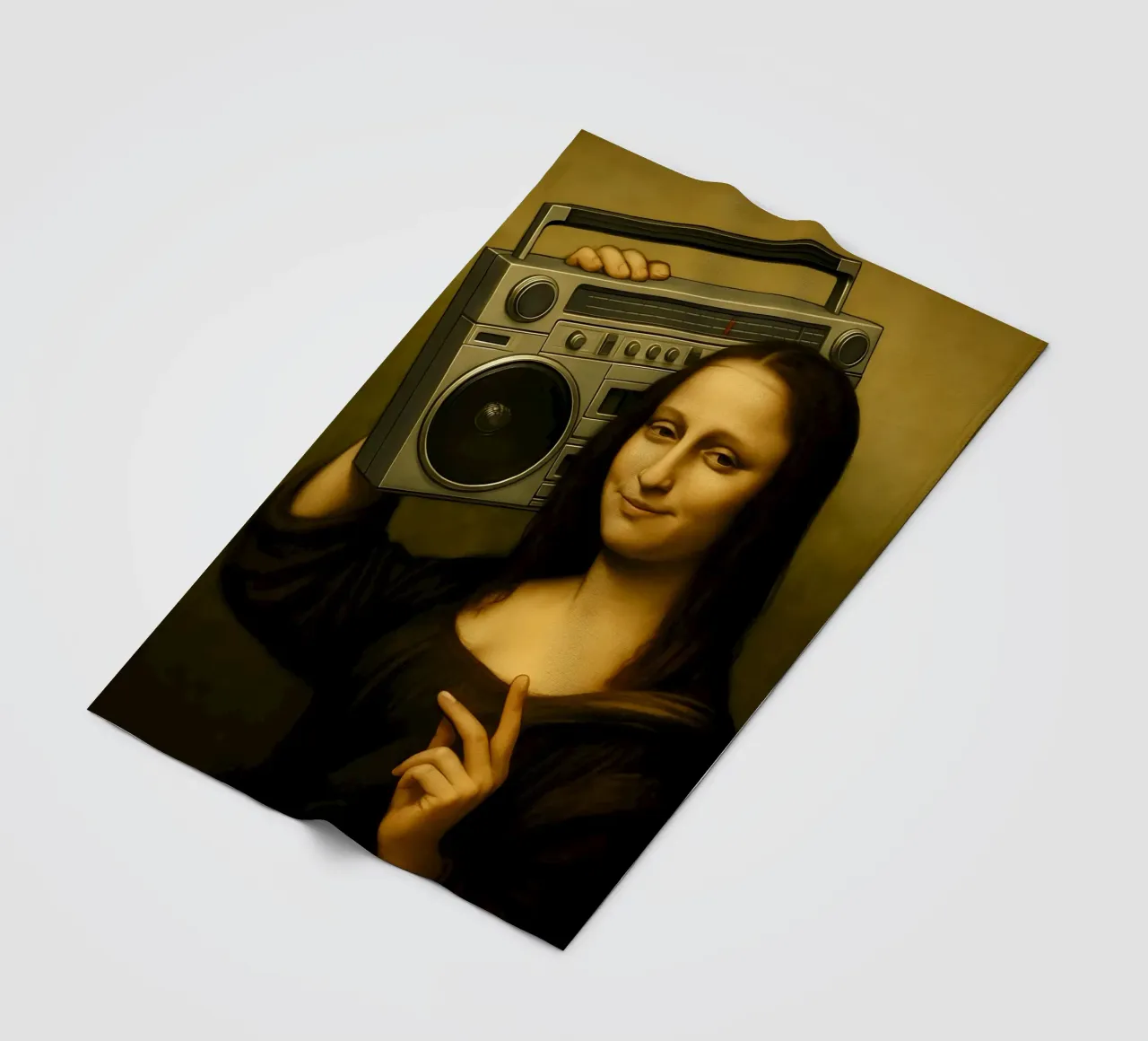 MONA LISA BOOMBOX coperta in pile da ARTOMATIC