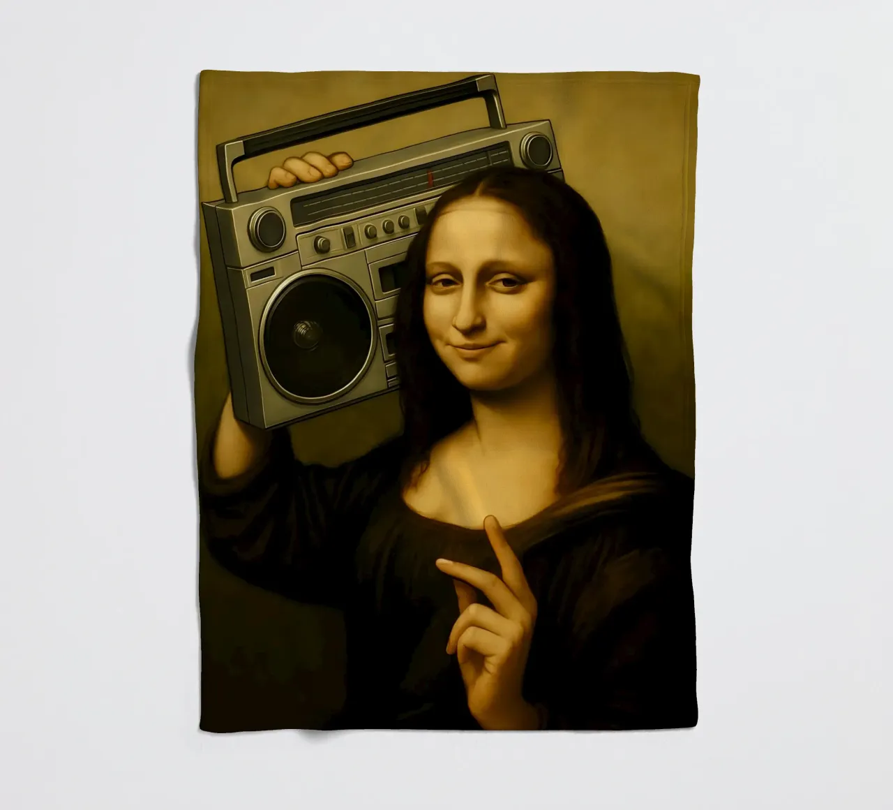 MONA LISA BOOMBOX coperta in pile da ARTOMATIC