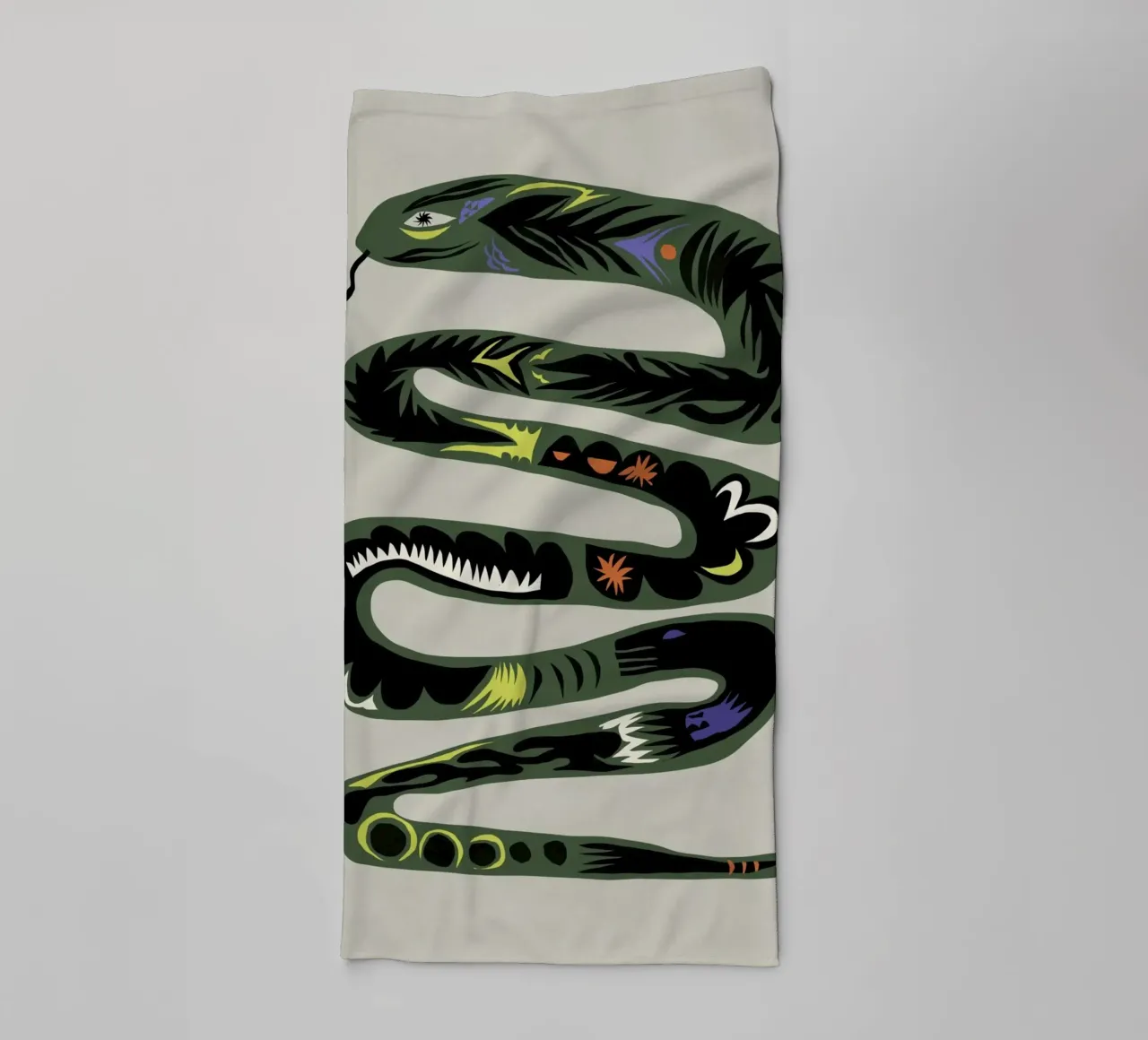 Season of the snake towel by Little Dean