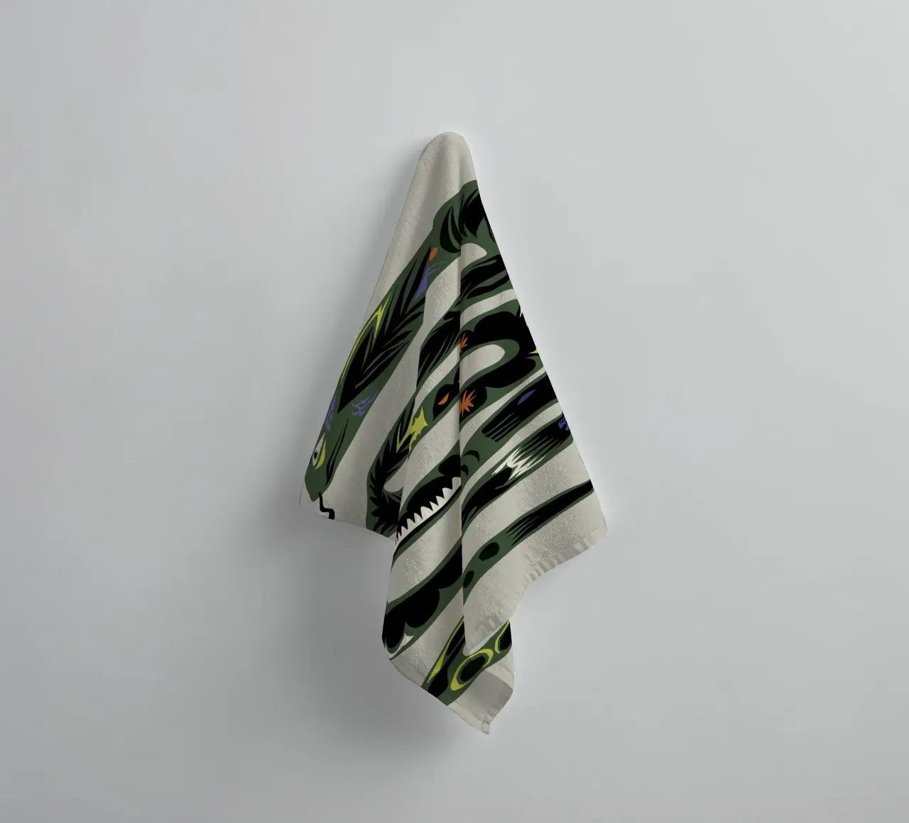 Season of the snake towel by Little Dean
