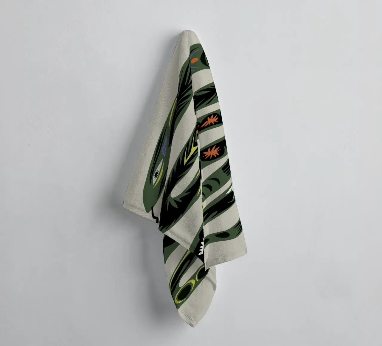 Season of the snake towel by Little Dean