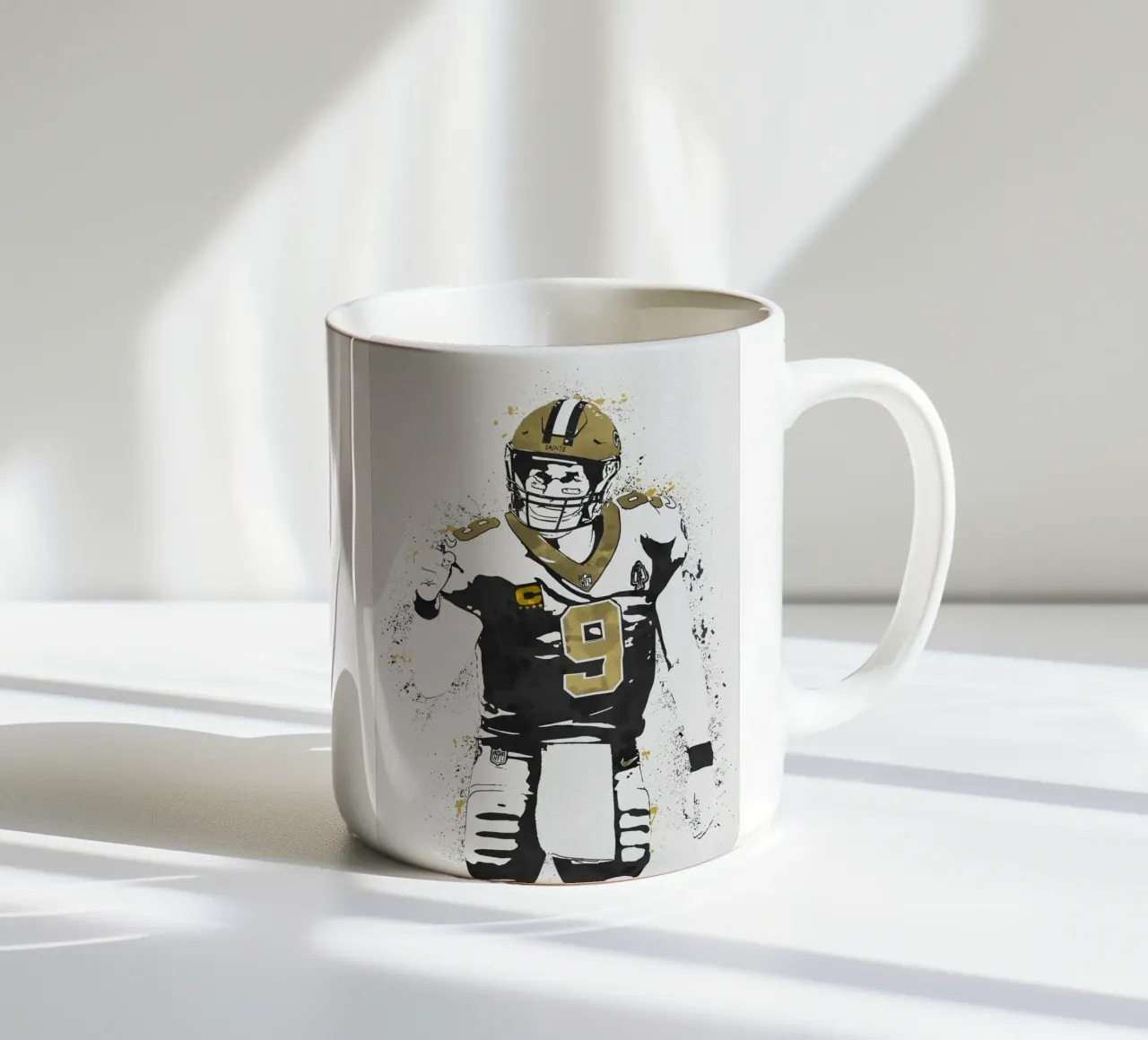 Drew Brees tazza in ceramica da tenten