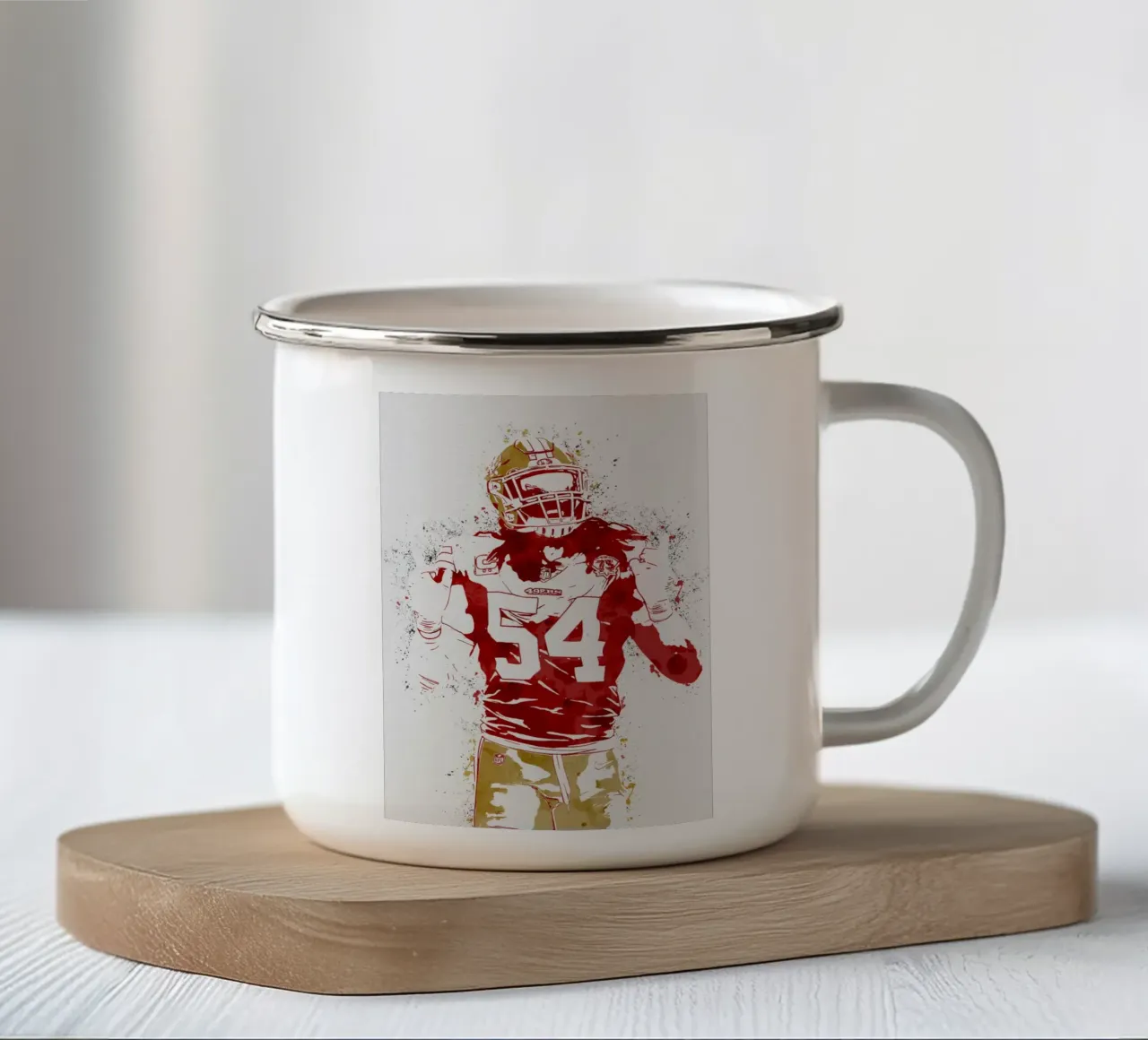 Fred Warner tazza in smalto da tenten