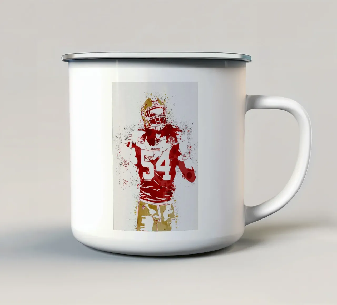 Fred Warner tazza in smalto da tenten