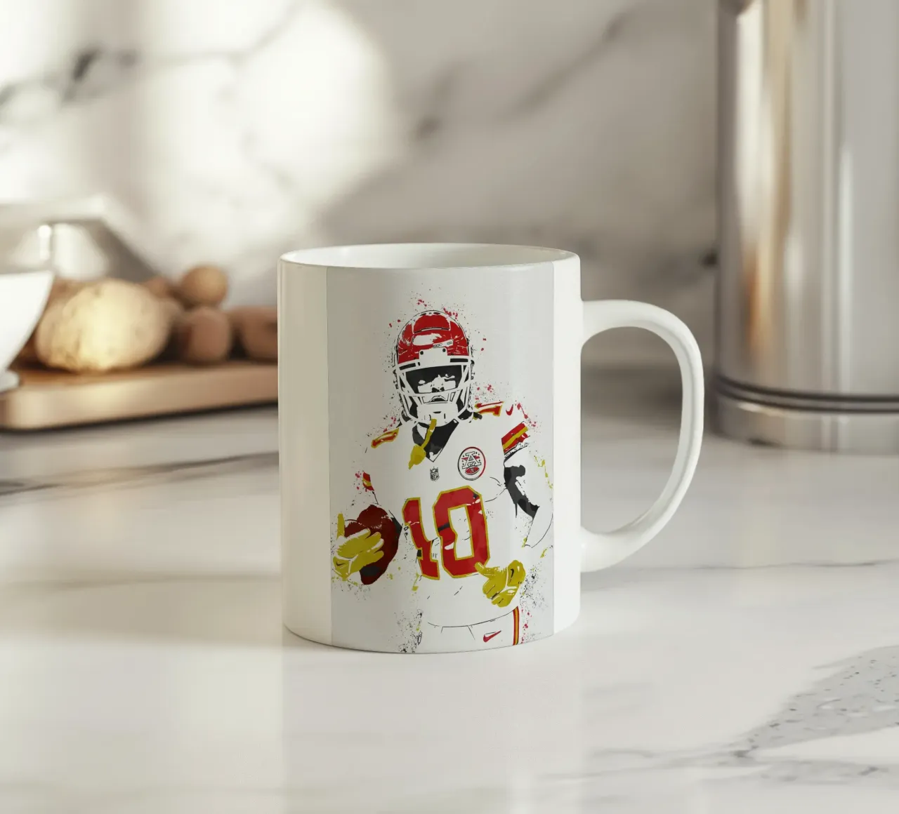 Isiah Pacheco tazza in ceramica da tenten