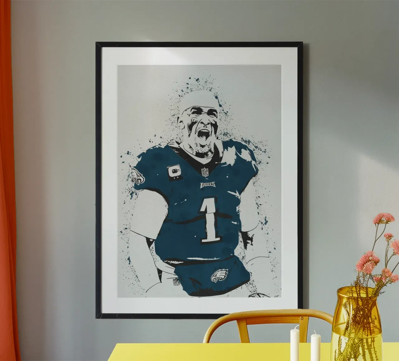 Jalen Hurts carta hahnemühle da tenten