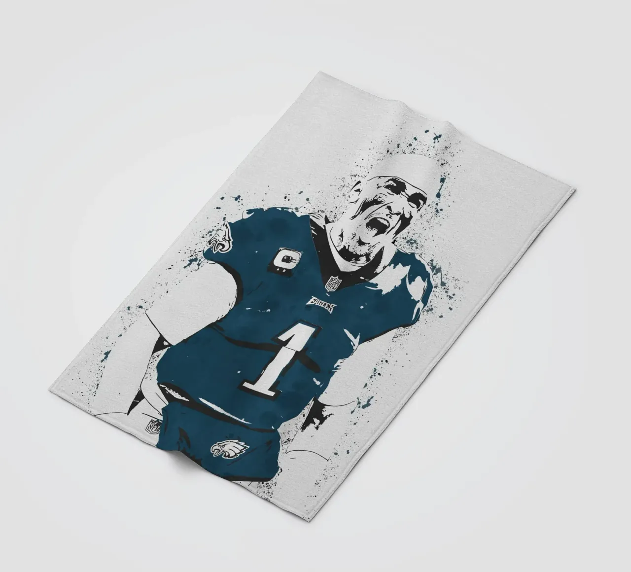 Jalen Hurts fleece blanket by tenten