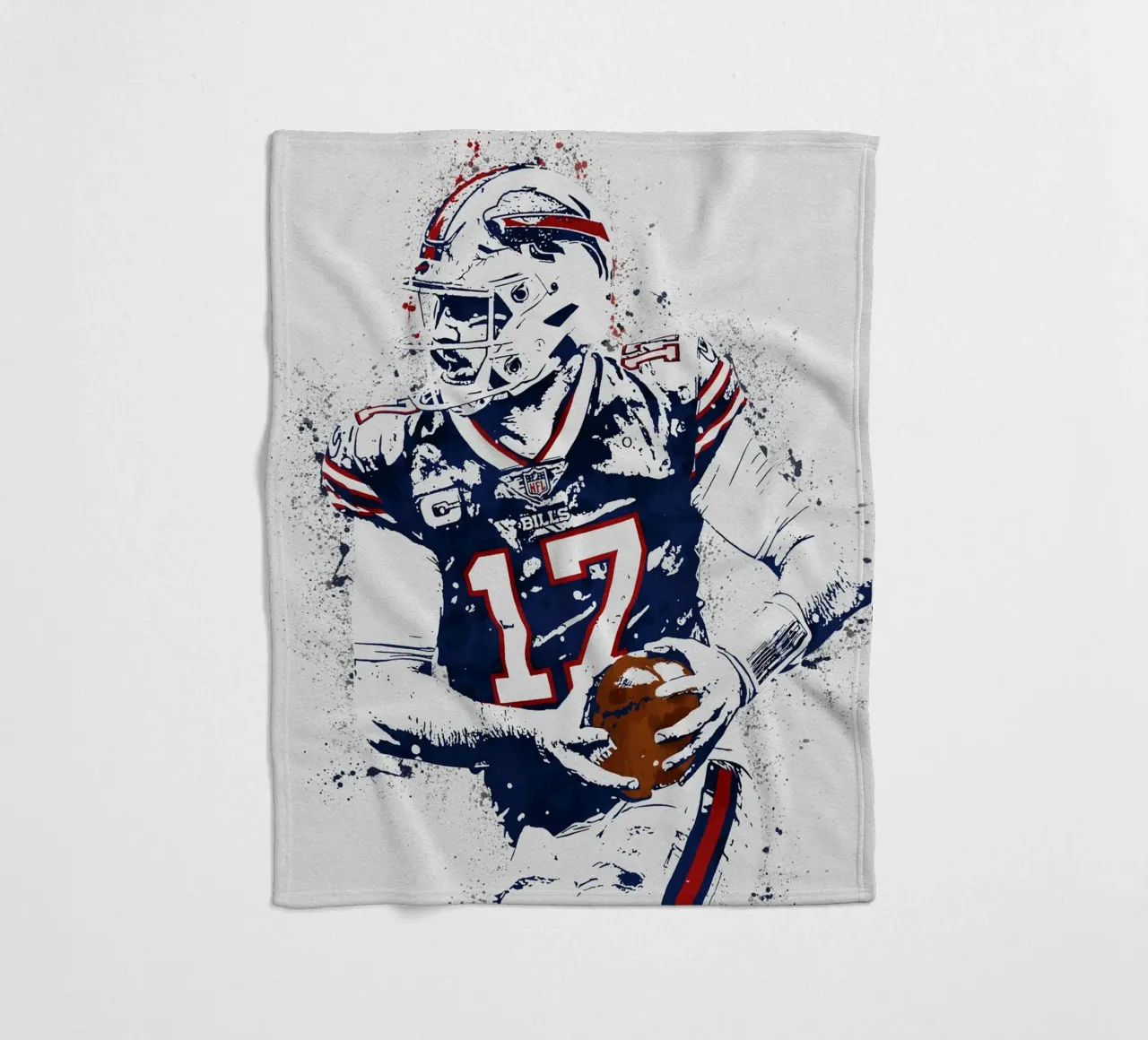 Josh Allen coperta in pile da tenten