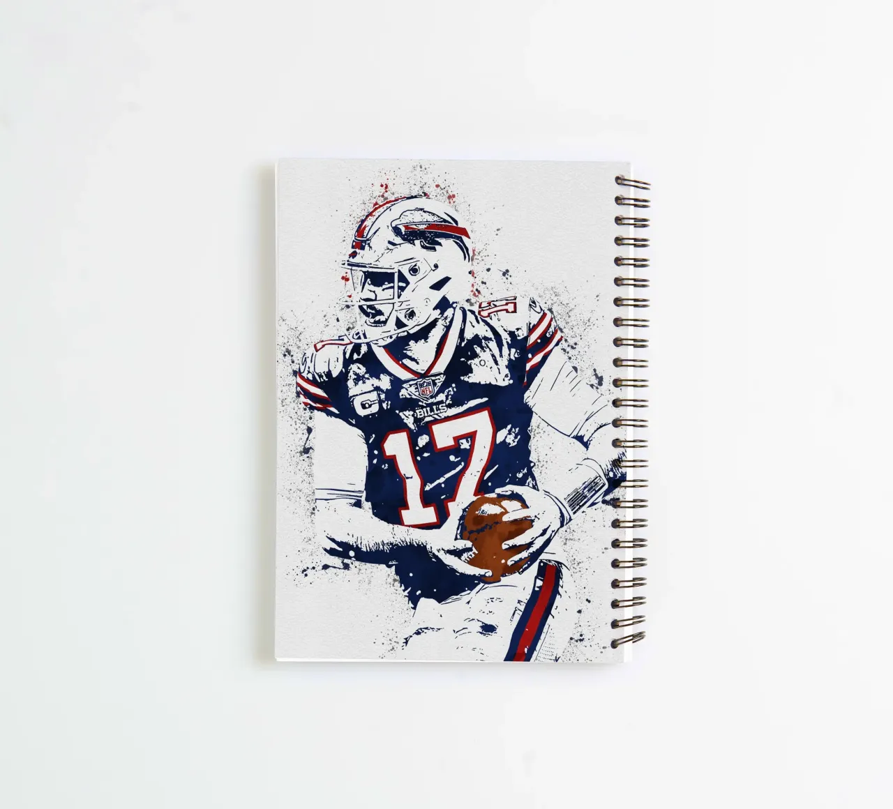 Josh Allen spiral notebook by tenten