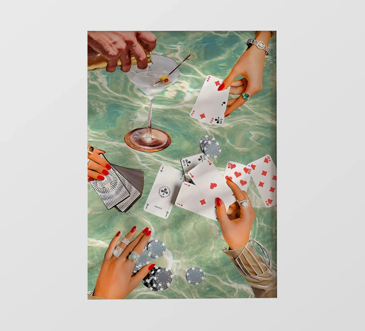carte da gioco vintage telo in pvc da maluniq
