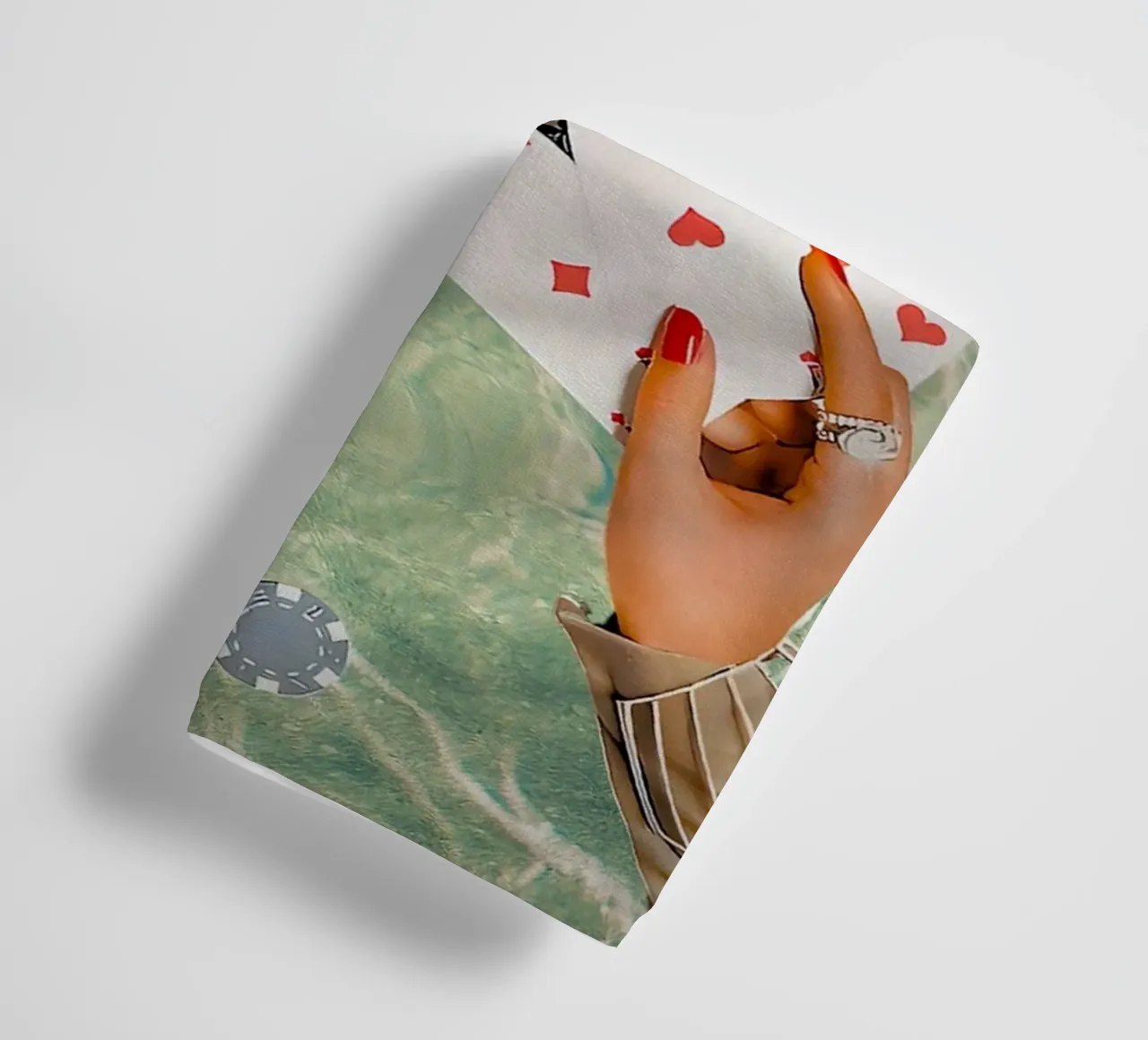 carte da gioco vintage asciugamano da bagno da maluniq