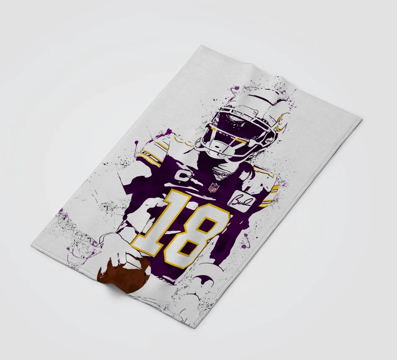 justin jefferson coperta in pile da tenten