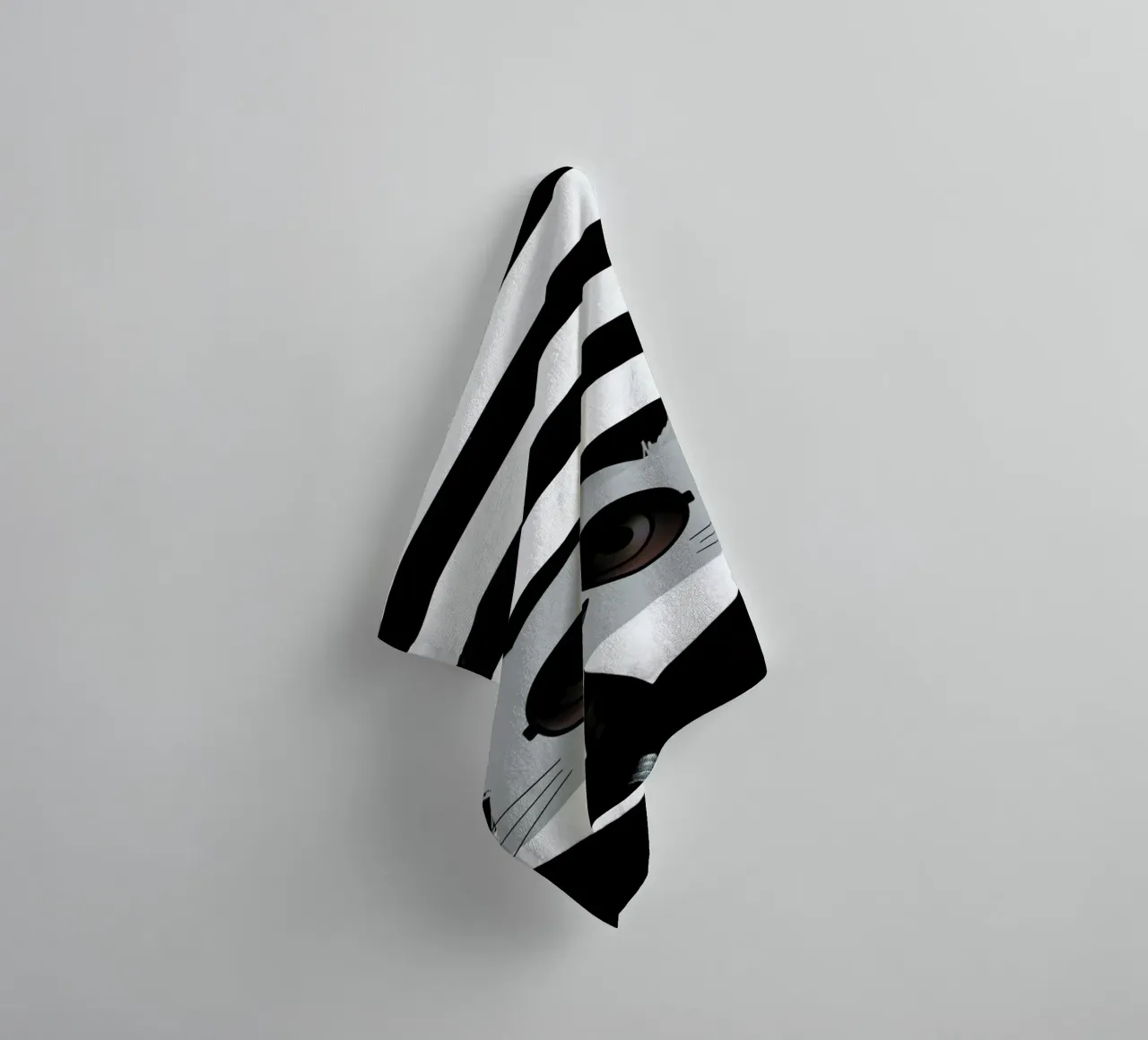 Cat Karl towel by Doozal