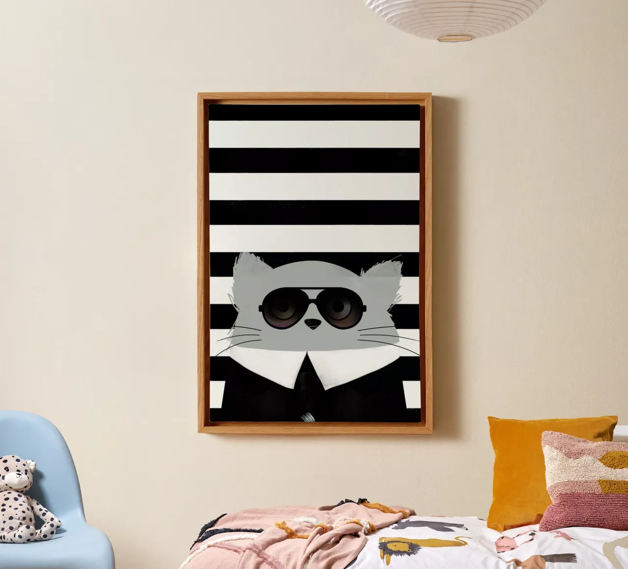 Cat Karl canvas by Doozal