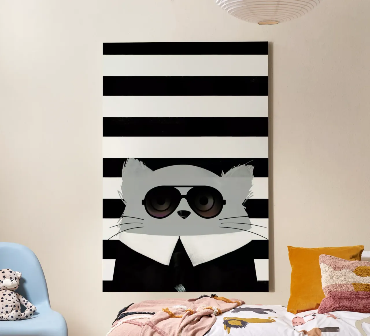 Cat Karl canvas by Doozal