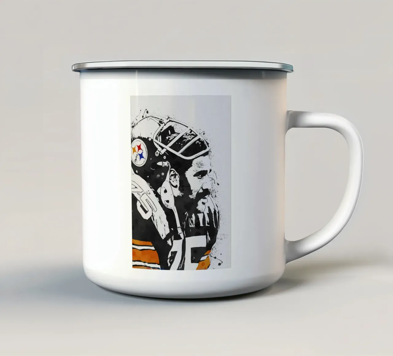 Mean Joe Greene tazza in smalto da tenten