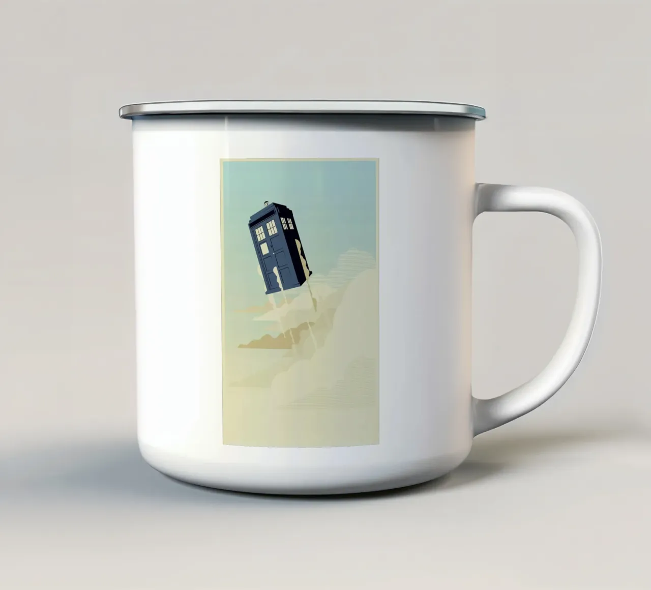 Time to Fly taza de esmalte de Danny Haas