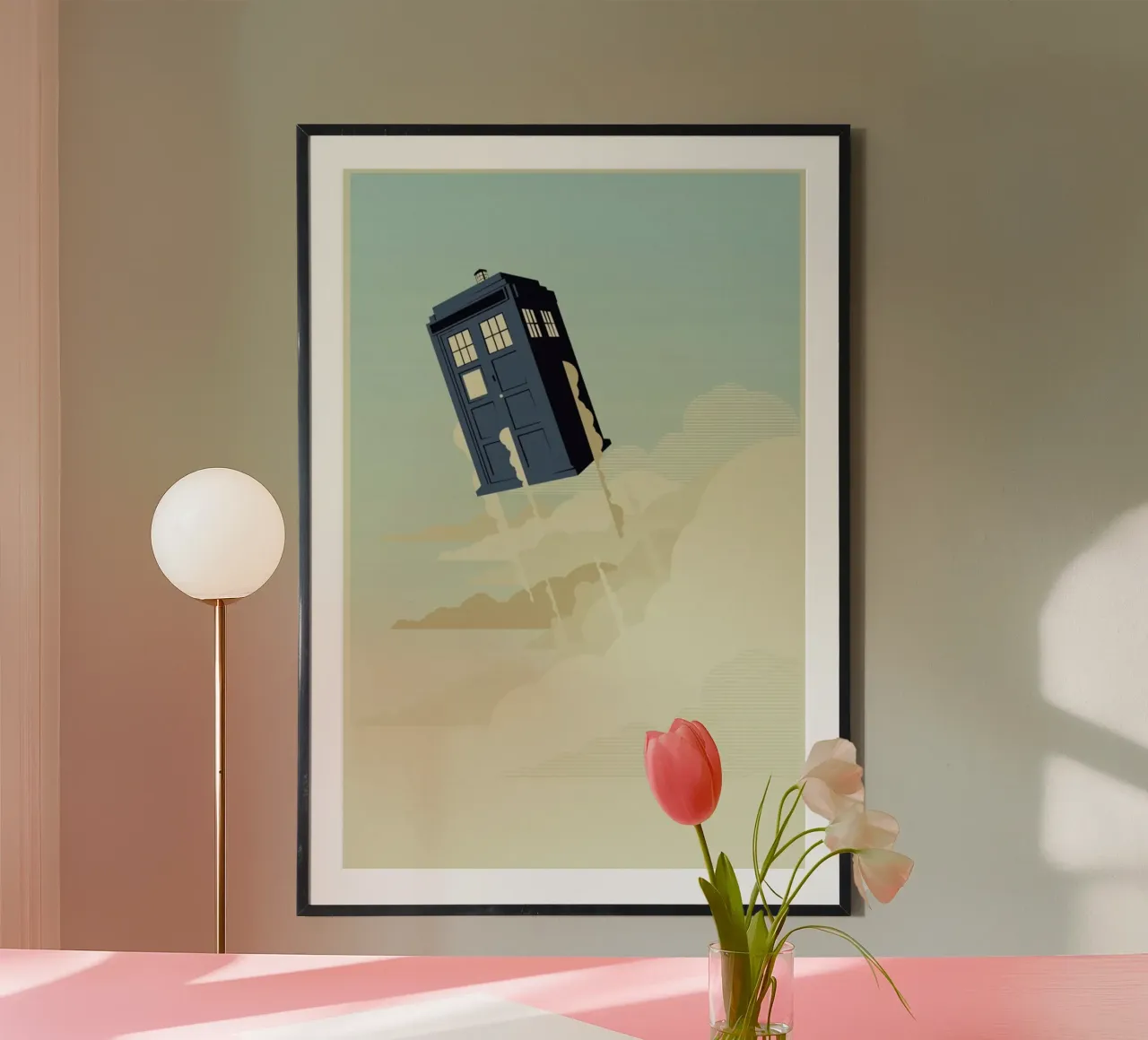 Time to Fly poster con telaio in legno da Danny Haas