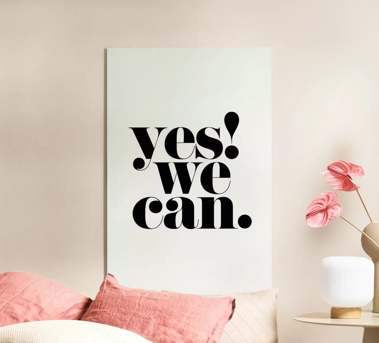 We Can plexiglass da Mottos by Sinan Saydik