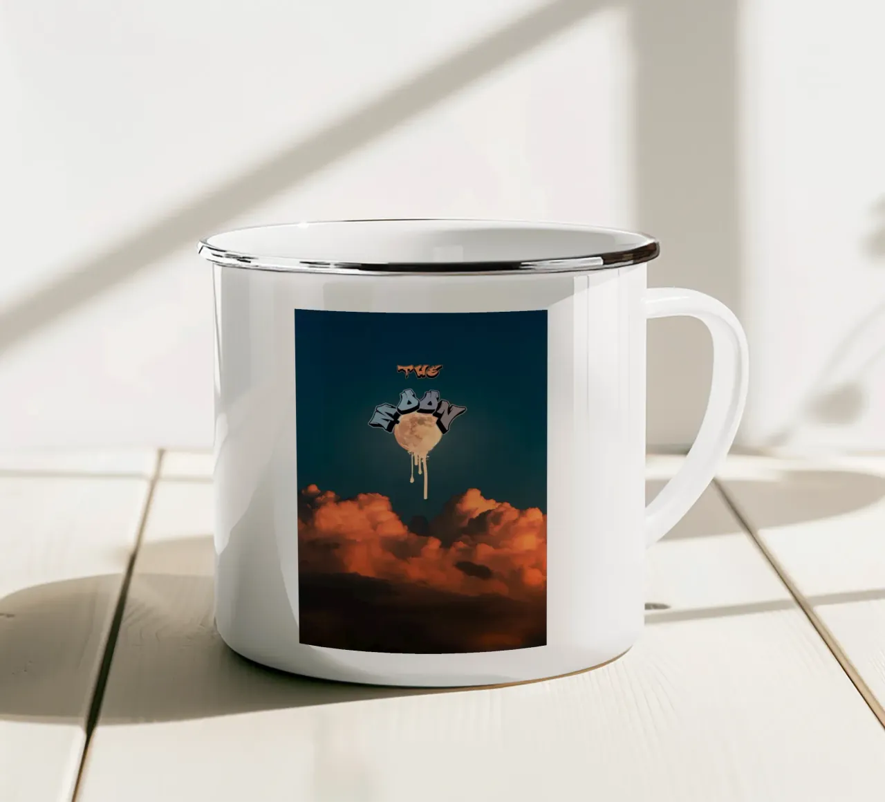 THE MOON tazza in smalto da Einfach Uebel