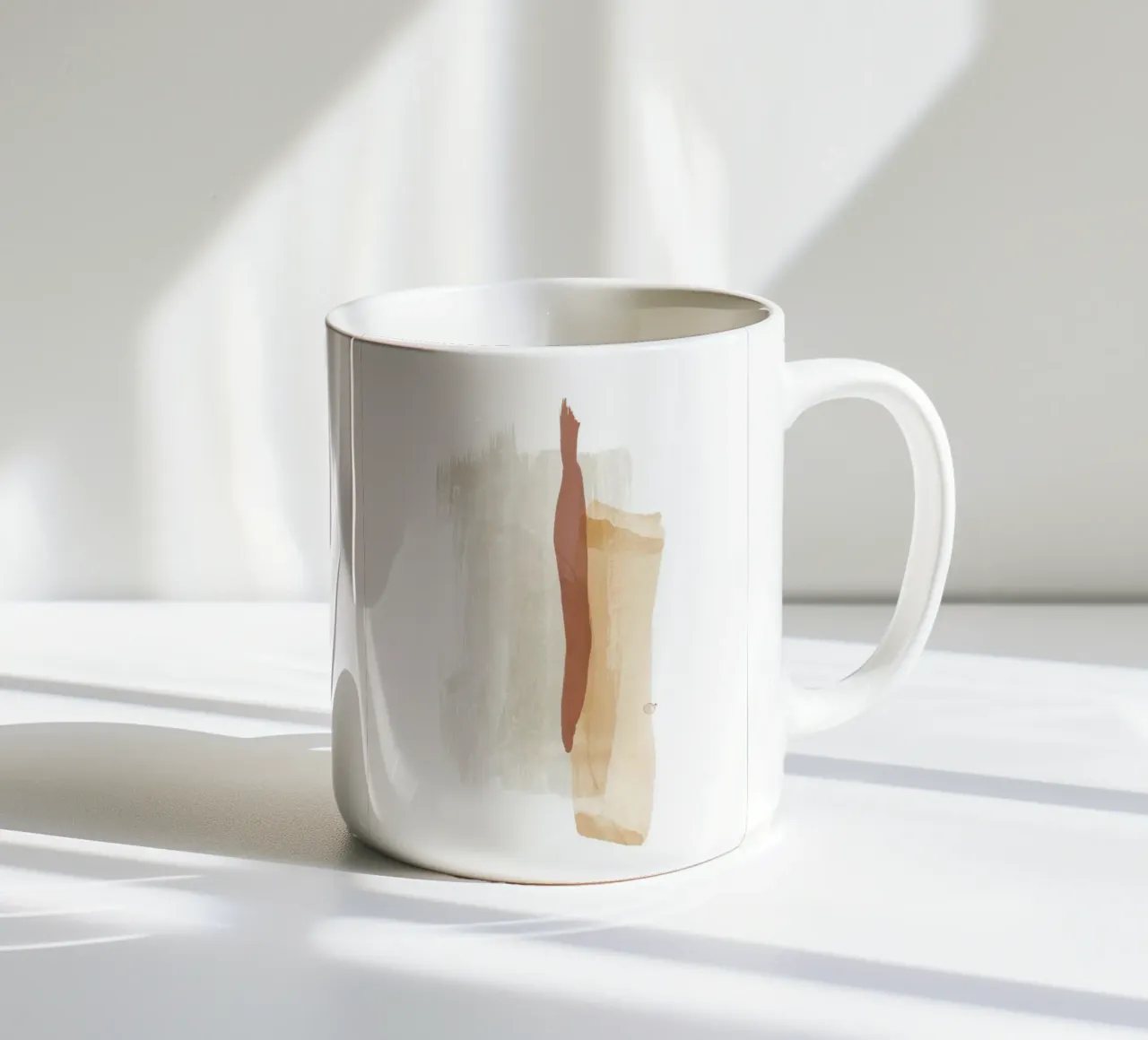 Pennellate Toni della terra 2 tazza in ceramica da NouveauPrints