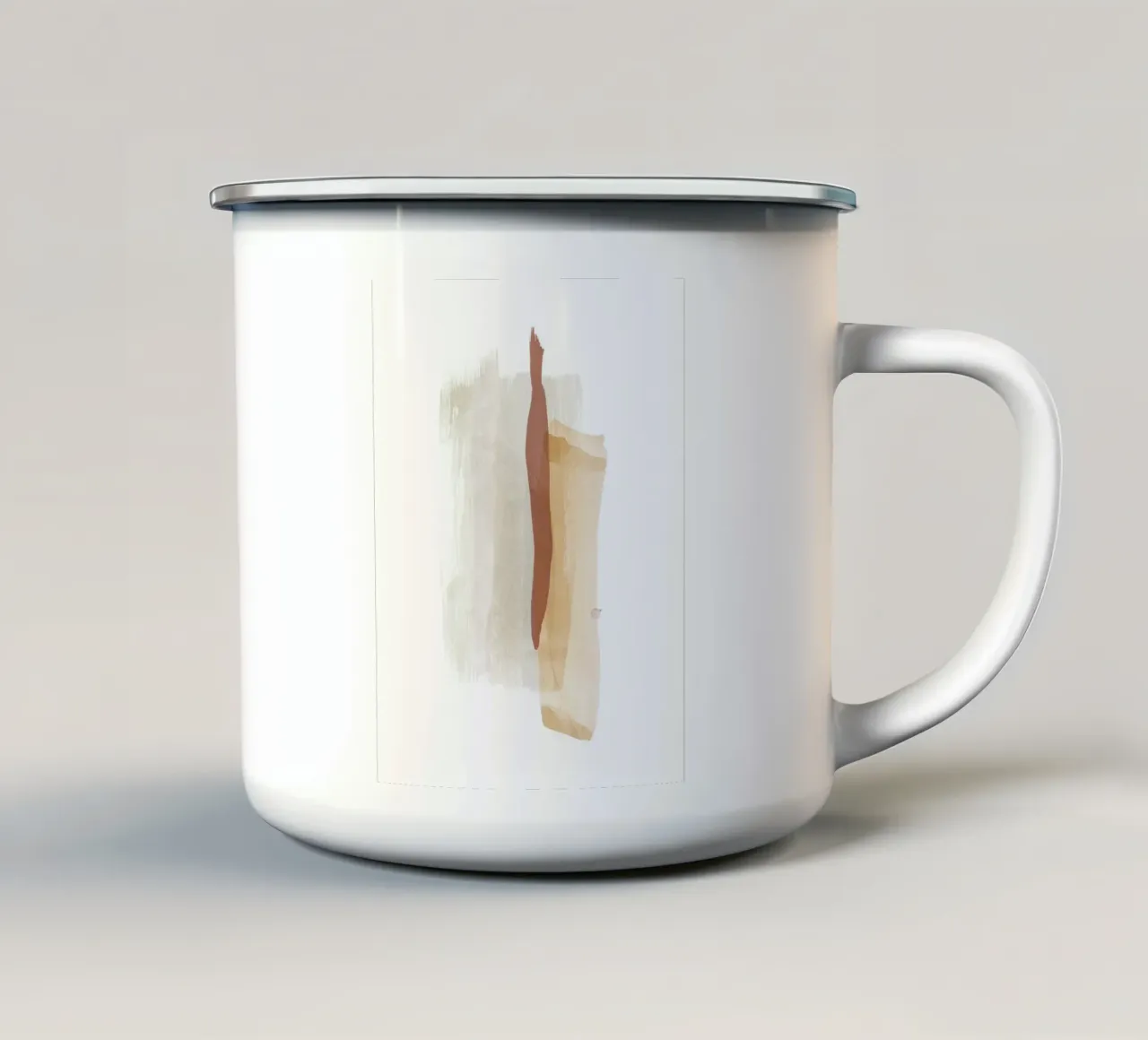 Pennellate Toni della terra 2 tazza in smalto da NouveauPrints