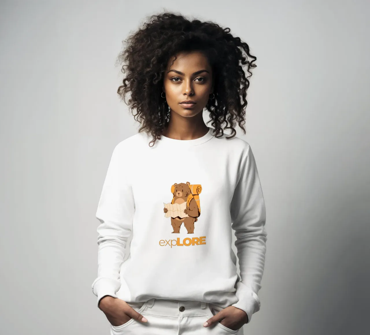 Explore sweatshirt by Olivia Creator