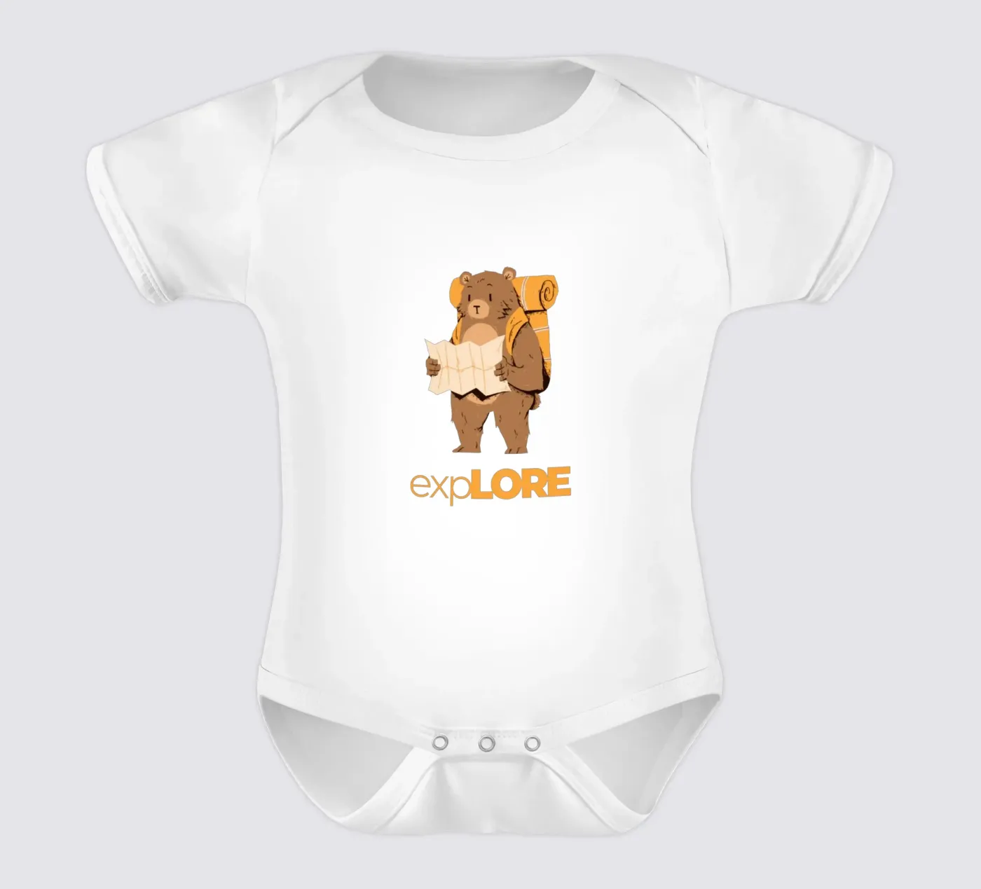 Explore short-sleeve baby romper by Olivia Creator
