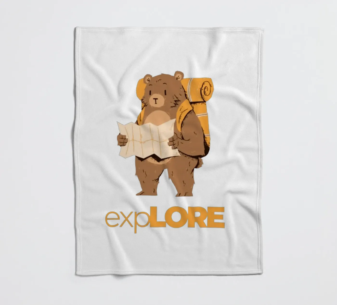 Explore fleece blanket by Olivia Creator