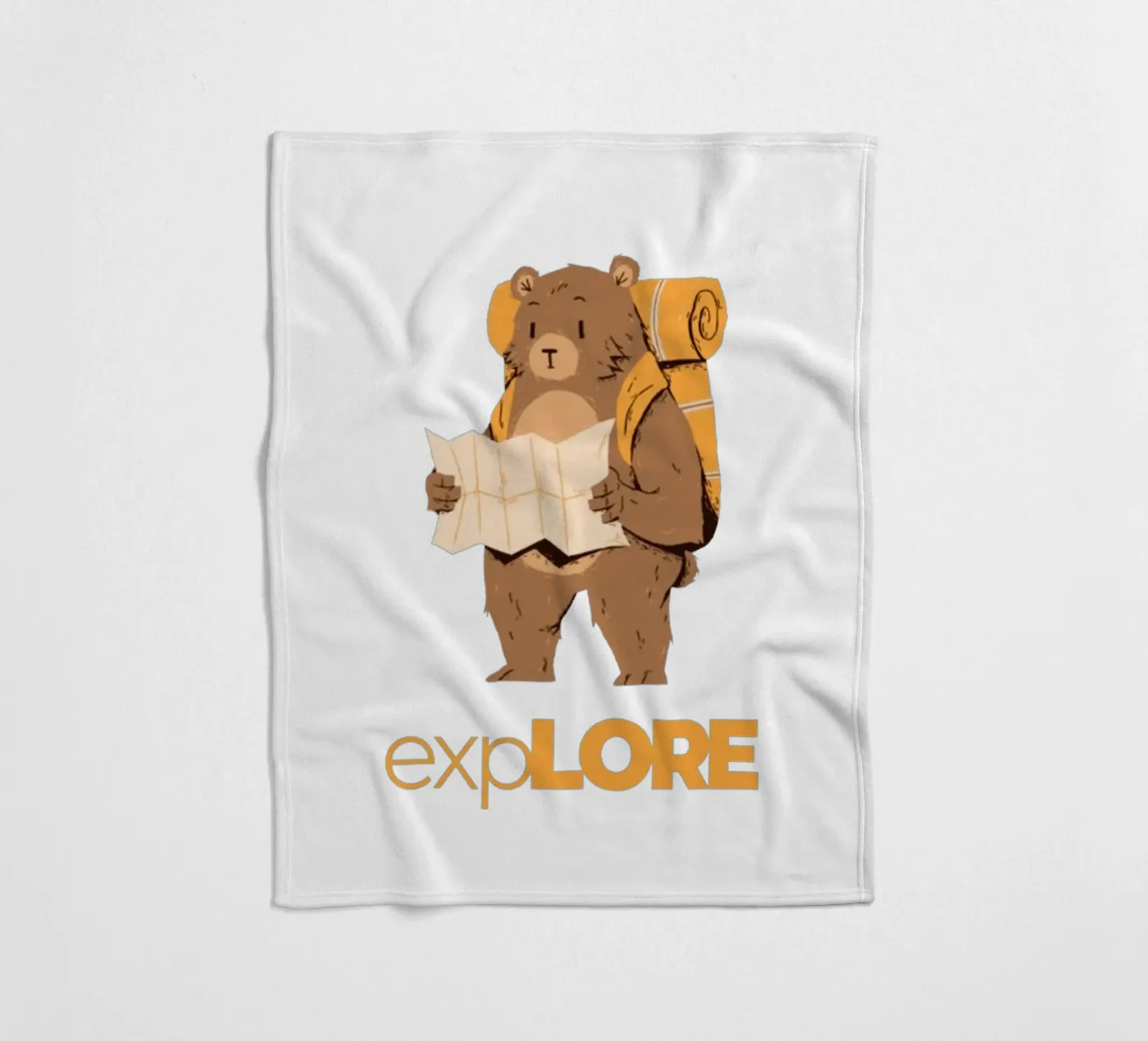 Explore fleece blanket by Olivia Creator