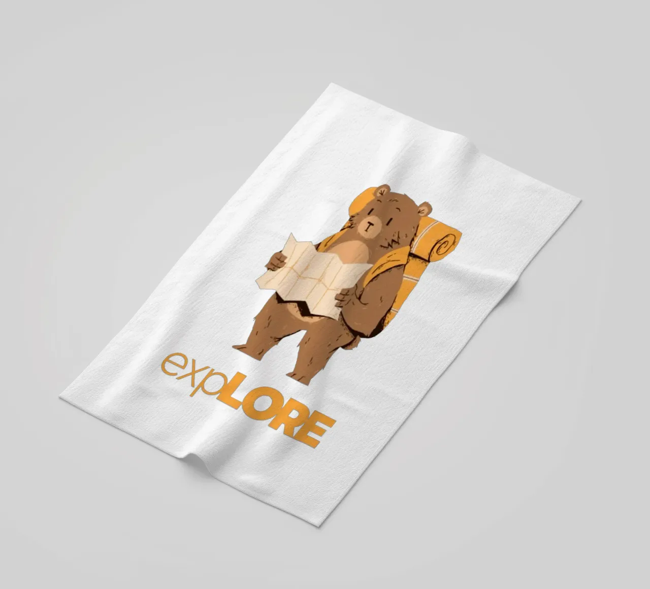 Explore beach towel by Olivia Creator