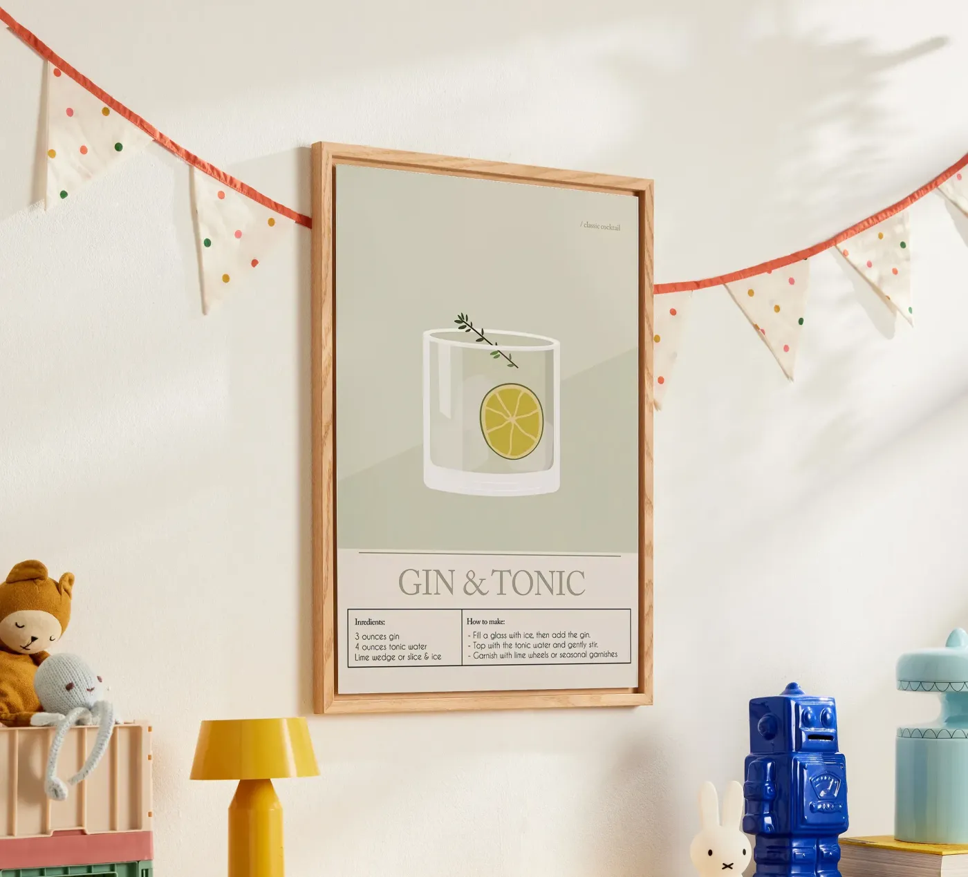 Cocktail di Gin e Tonic plexiglass da Mildred Store