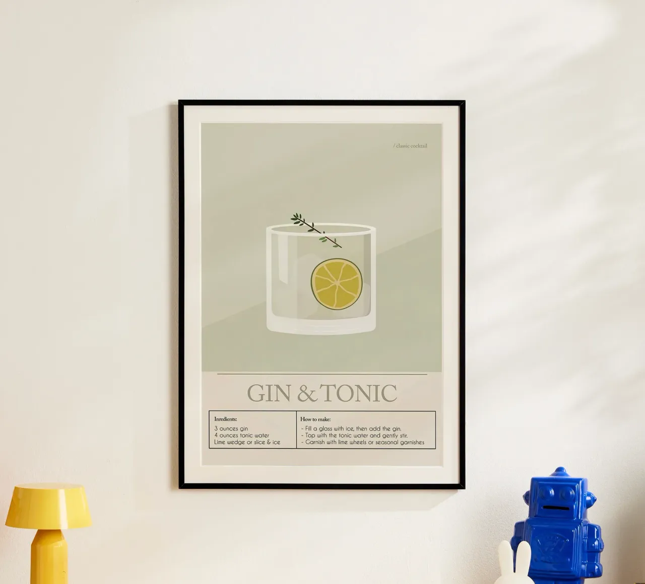Cocktail di Gin e Tonic poster da Mildred Store