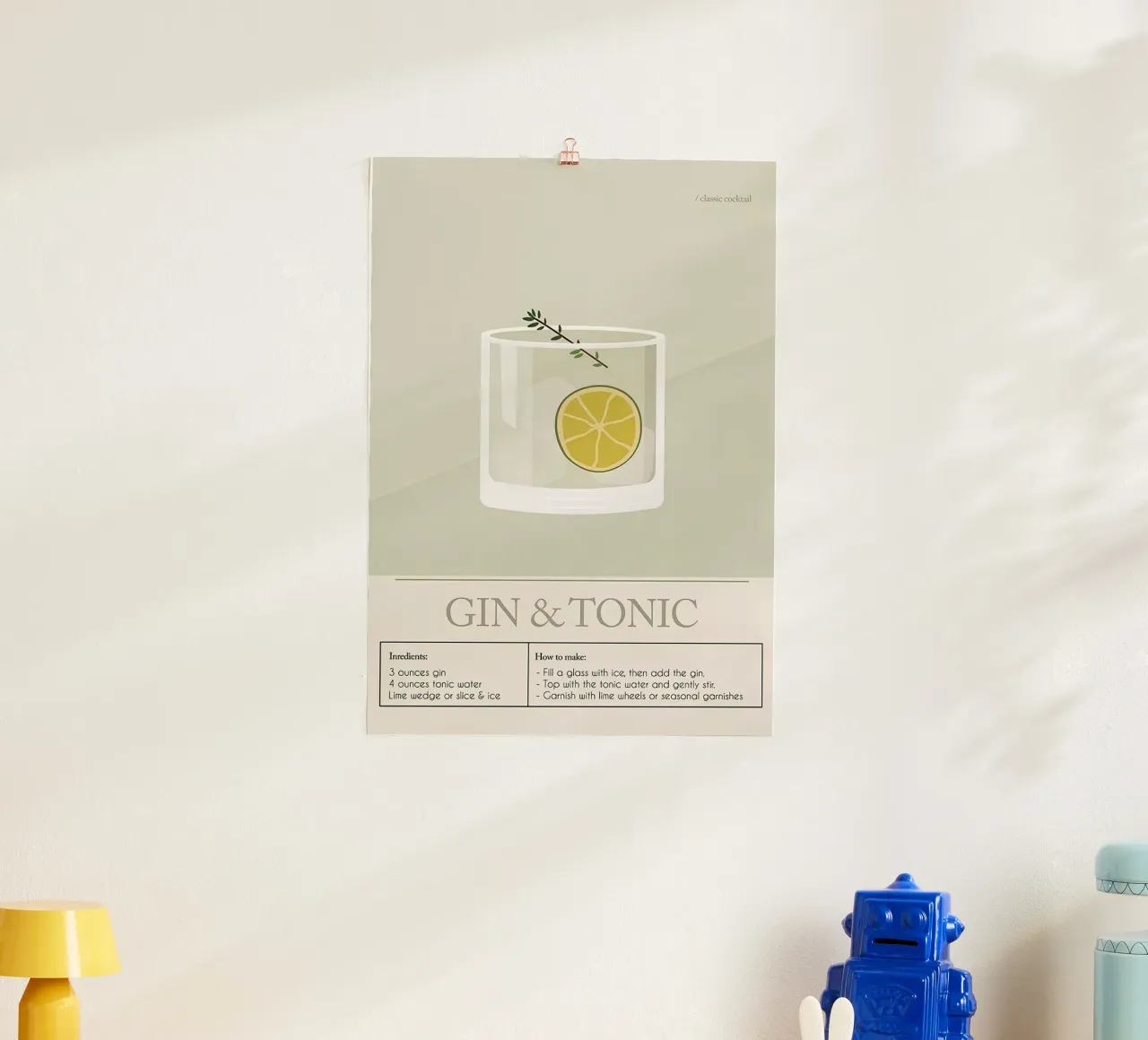 Cocktail di Gin e Tonic poster da Mildred Store