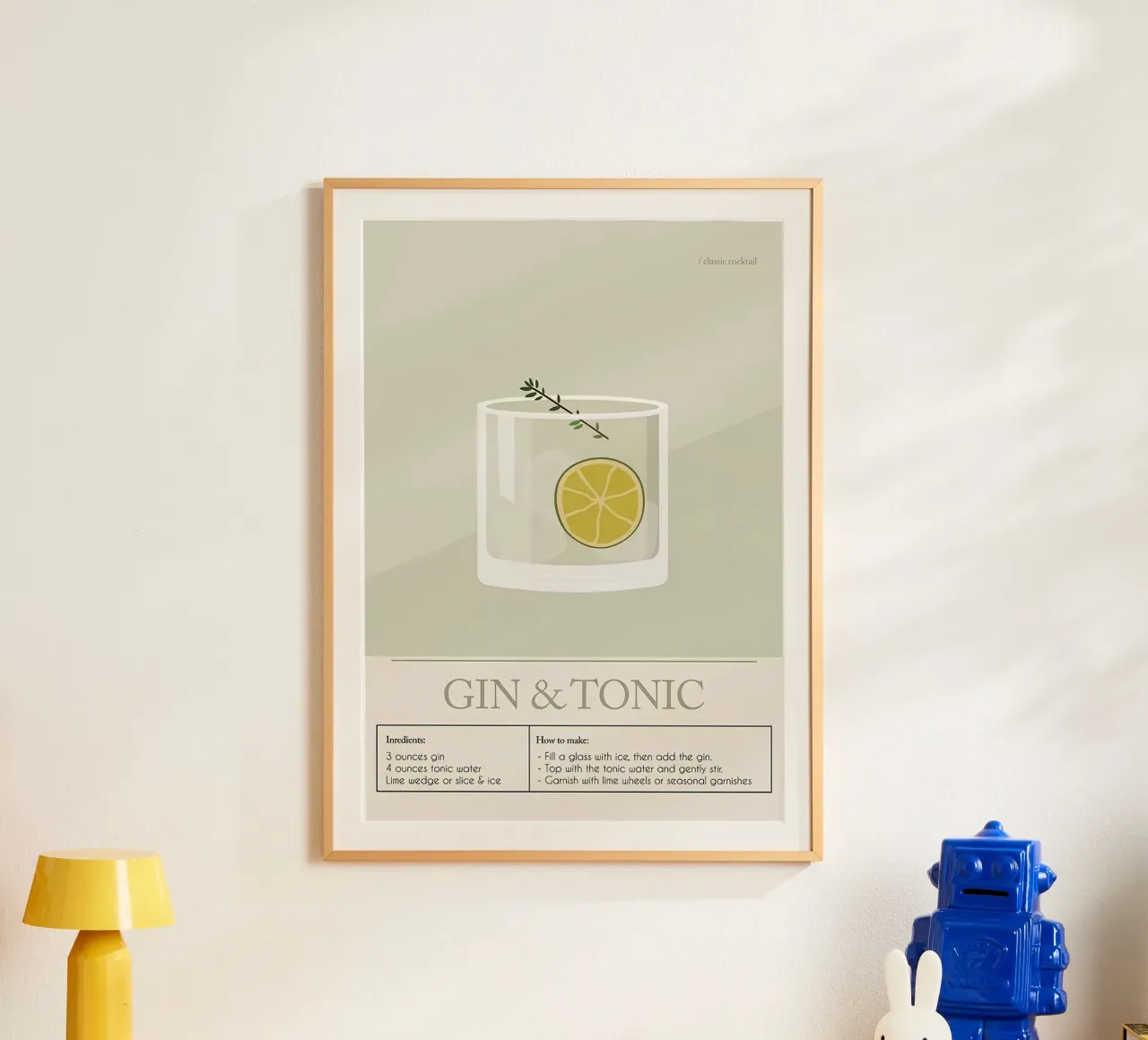 Cocktail di Gin e Tonic poster da Mildred Store