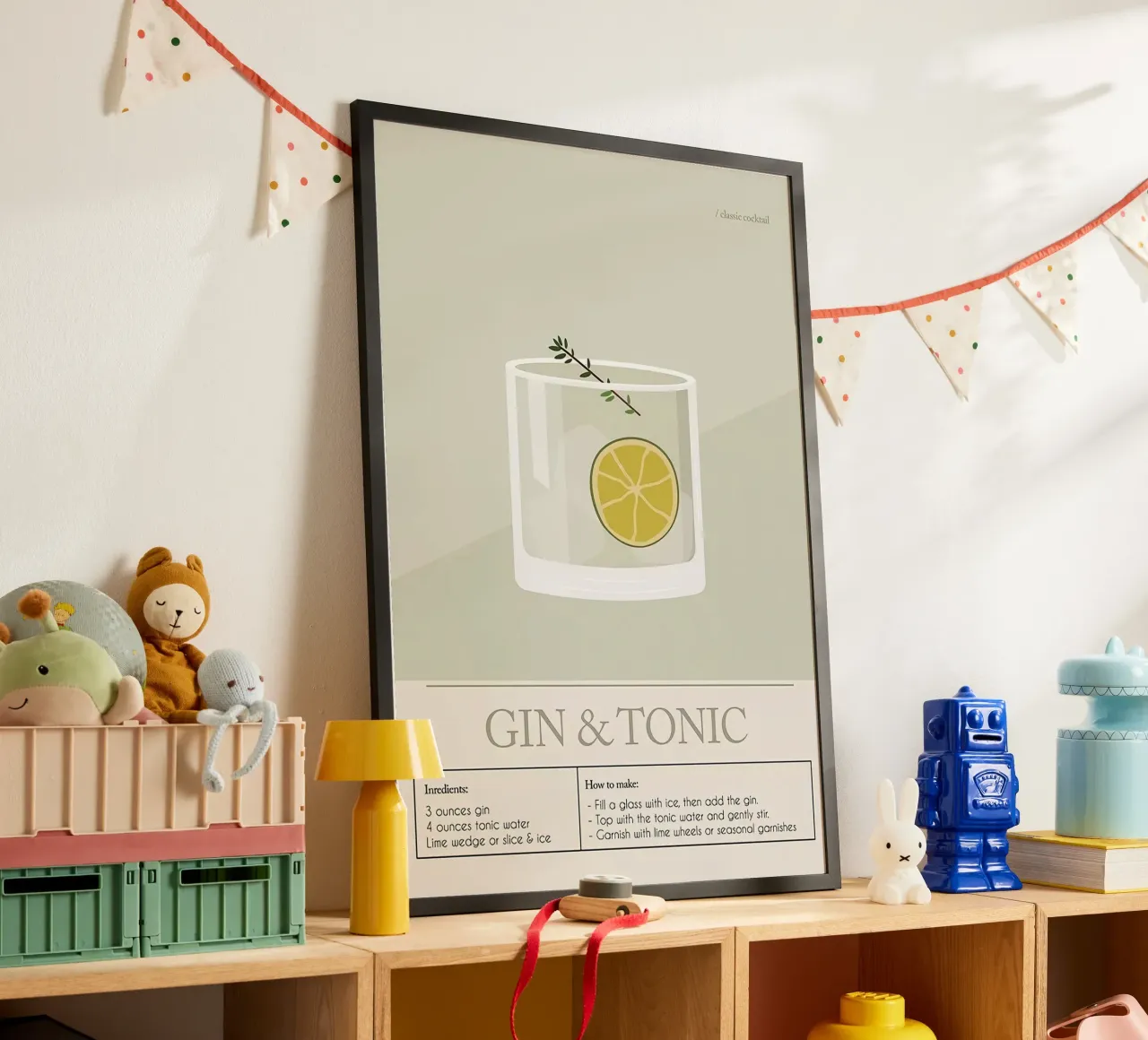Cocktail di Gin e Tonic poster da Mildred Store