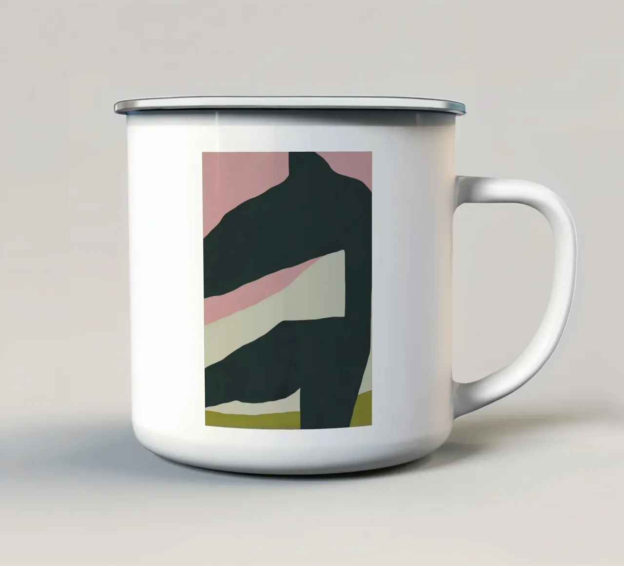 Ritagliare la composizione 01 tazza in smalto da Little Dean