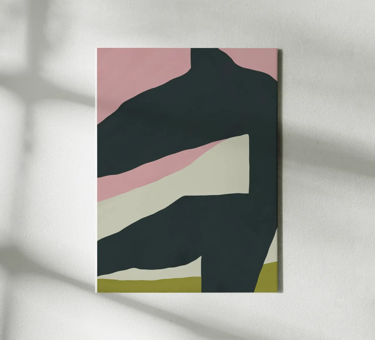 Cut out composition 01 canvas by Little Dean