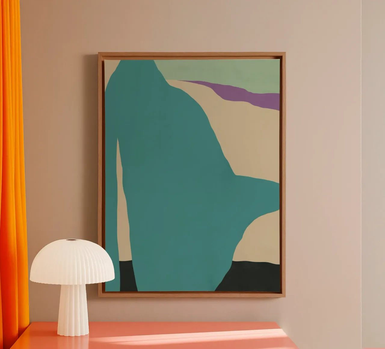 Ritagliare la composizione 02 tela con Cornice a cassetta da Little Dean