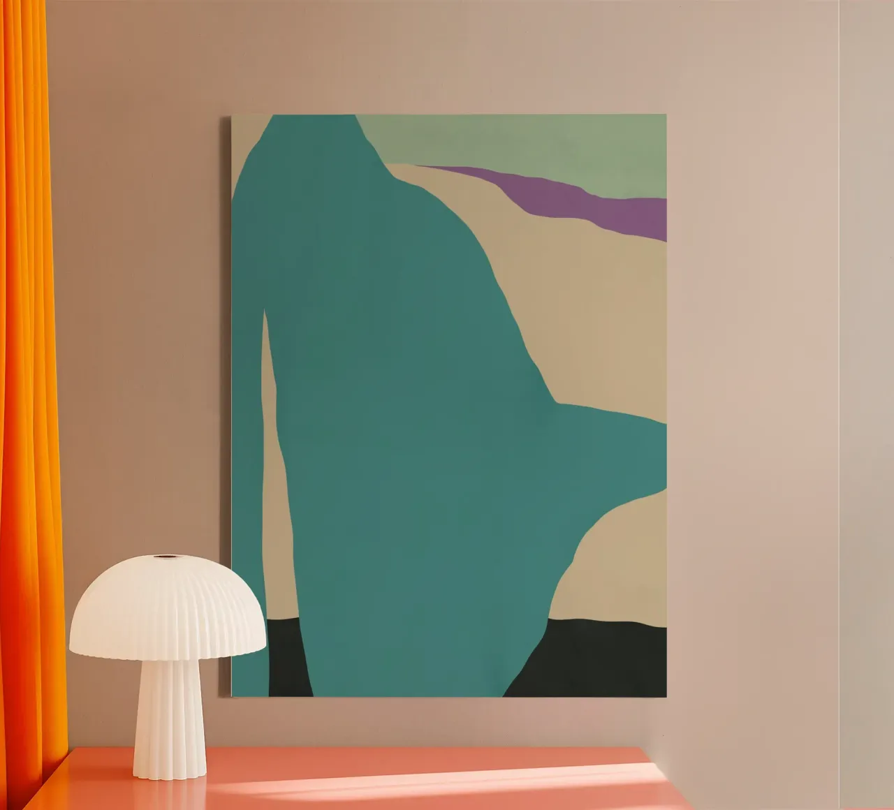 Ritagliare la composizione 02 tela con Cornice a cassetta da Little Dean